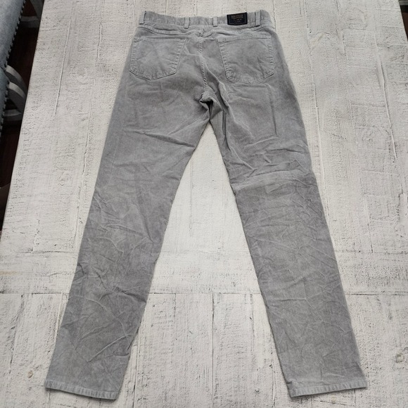 Brooks Brothers Gray Slim Fit Corduroy Cotton Stretch‎ Pants Men's Size 32x32 - Picture 4 of 9